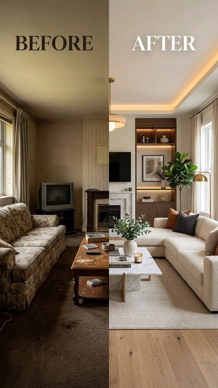 Before-and-After Home Makeover Inspiration: Transform Your Space with Stunning Design Ideas